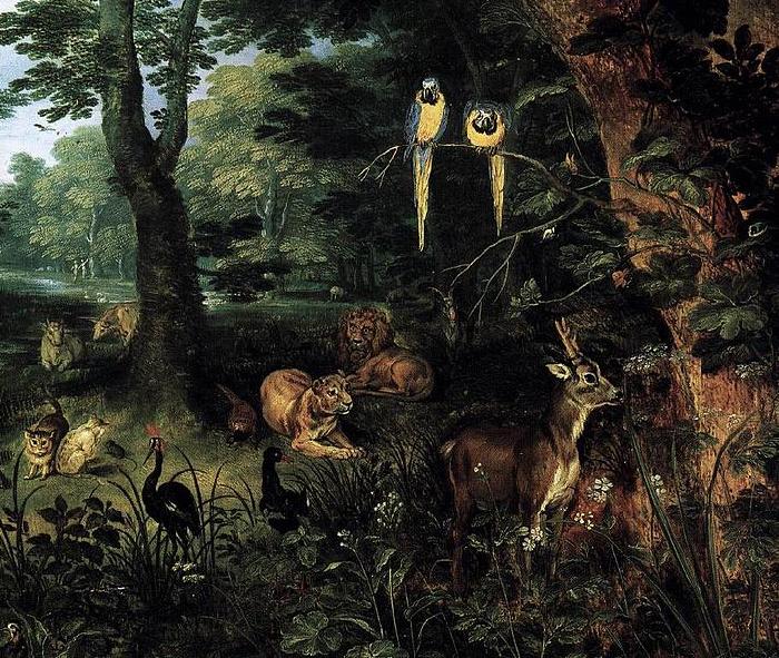 Jan Breughel Paradise oil painting image